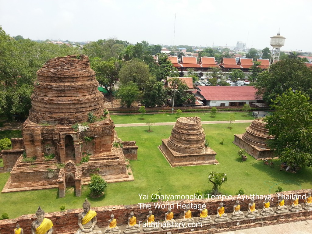 ภาพวิวด้านล่างจากด้านบนพระเจดีย์