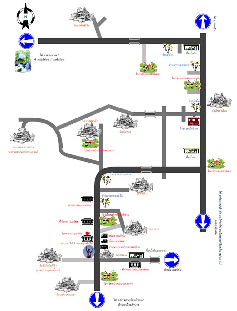 แผนที่จาก : www.lampang.go.th